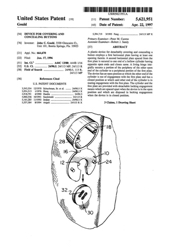 Button Cover Patent: 1997 - Plastic Button Cover